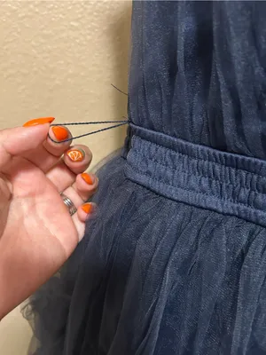 Lulus Flawless Arrival Navy Blue Tulle Tie-Strap Tiered Maxi Dress thumbnail 5