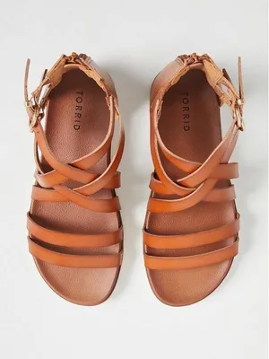 Torrid Tan Strappy Gladiator Sandals Size 9.5 Wide thumbnail 4