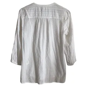Anthropologie Akemi + Kin Peasant Sleeve Swiss Dot Button Up Blouse Top Small thumbnail 2