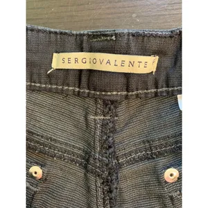 Sergio Valente Womens Wide Leg Denim Pants Charcoal Gray Sz 4 Minimalist Casual thumbnail 3