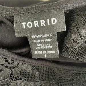 Torrid Black Lace Open Back Top thumbnail 5