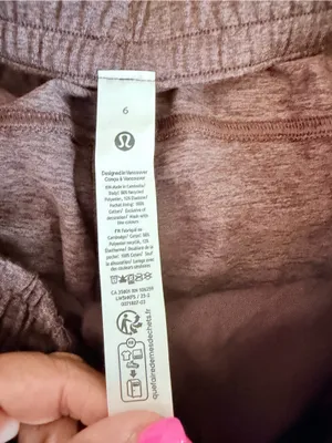 NWT Lululemon Soft Jersey Straight-Leg Mid-Rise Pant size 6 Heathered dark espre thumbnail 11