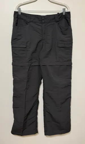 The North Face Women's Convertible Hiking Pants Size 14 Gray thumbnail 1