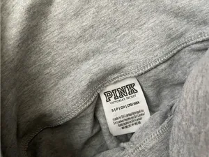 PINK Victoria's Secret Light Gray Logo Leggings thumbnail 2