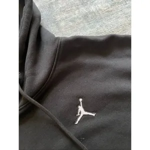 Nike Black White Air Jordan Brooklyn Fleece Pullover Hoodie Women's Small thumbnail 4