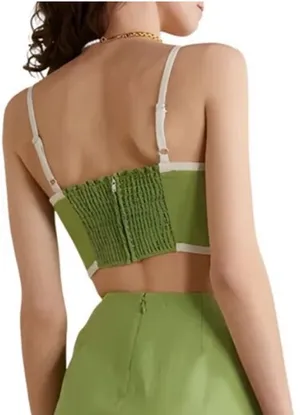 House of Harlow 1960 Linen Blend Crop Tank thumbnail 6