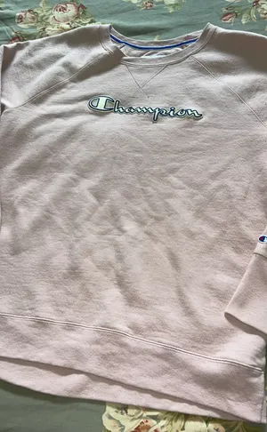 Champion Sweatshirt Light Pink Size Adult Large Vintage thumbnail 3