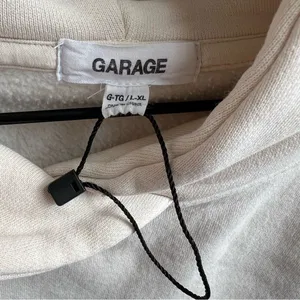 Garage UltraFleece Hoodie Off White Cream Women's Pullover Size L/XL Sweatshirt thumbnail 3