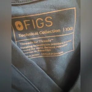 Figs XXS technical Catarina Scrub Top Dark Harbor V-Neck Womens blue thumbnail 10