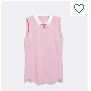 Vineyard Vines Palmero Sleeveless Keyhole Golf Polo Pink Cloud Heather Medium thumbnail 2