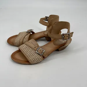 Miz Mooz Leather and Raffia‎ Heeled Sandals Chaise Sand Size EU 39 US 8.5 thumbnail 2