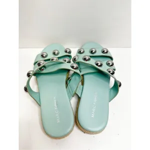 Marc Fisher Sandals Womens Size‎ 6 Green Prisca Crisscross Espadrille Slides thumbnail 6
