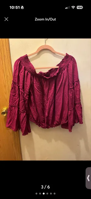 (L) Free people blouse thumbnail 3