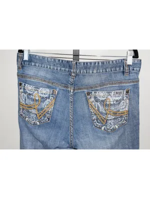 Cruel Denim Blake Jeans Size 11 Long Light Wash Embroidered Pocket Bootcut thumbnail 6