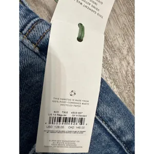 American Eagle AE77 Womens Low-Rise Flare Jeans‎ Medium Wash Distressed Size 14 Regular NWT thumbnail 4