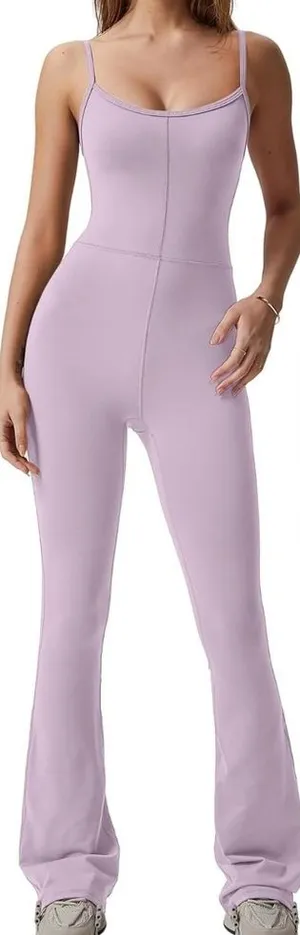 Amazon Flare onesie jumpsuit lavender aritzia Divinity Kick Wilfred workout thumbnail 1