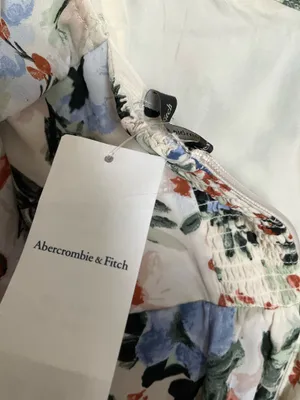 Abercrombie & Fitch Floral Puff Sleeve Dress XSP thumbnail 9