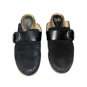 Sofft Bayla Clogs Suede Slides Mules Size 9 Comfort Hobo Boho Casual thumbnail 2