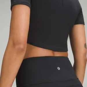 Lululemon Hold Tight Cropped T-Shirt Black thumbnail 5