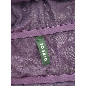 Torrid Purple Romantic Boudoir Bridal Cottage Lingerie Feminine Lace Bra Plus 1X thumbnail 3