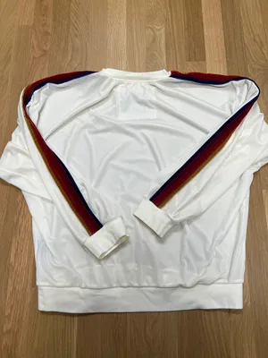 Aviator Nation CLASSIC VELVET RELAXED SWEATSHIRT - WHITE thumbnail 3