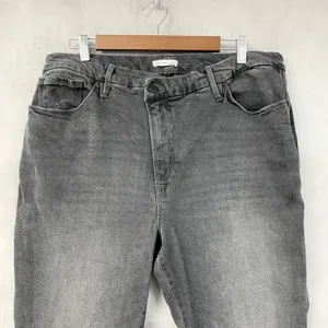 Good American Womens Good Curve Skinny Jeans 16 Washed Black High Rise Stretch thumbnail 3