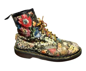 DR. MARTENS 1460 Vintage 90s Floral Boots thumbnail 1