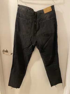 H&M Divided Black Straight Leg Ripped Jeans thumbnail 3