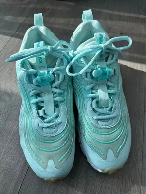 Nike Womens Air Max 270 React ENG CK2608-300 Blue Running Shoes Sneakers Sz 10 thumbnail 1