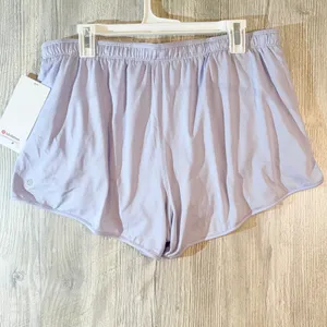 Lululemon Swiftly Mid‎ Rise Shorts Serene Blue Pastel Athletic Lined Size 14 NWT thumbnail 5