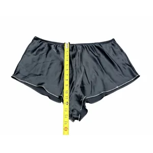 Victoria's Secret Satin Sleep Shorts Size XL Black Rhinestone Trim thumbnail 4