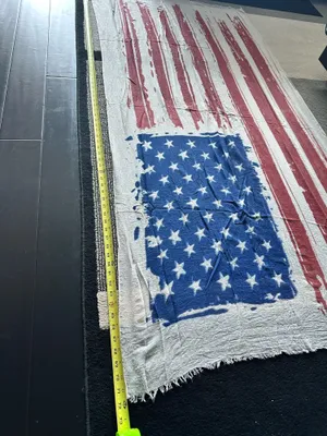 Oversized American flag scarf Multiple thumbnail 4