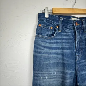 Madewell Blue The Perfect Vintage Jeans Womens 26 Raw Hem High Rise Denim Casual thumbnail 7