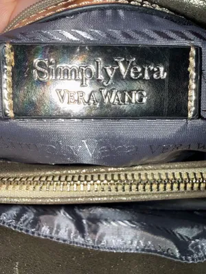 Simply Vera Vera Wang Metallic Gold Satchel with Removable Shoulder Strap thumbnail 7