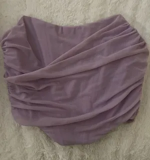 Ruched Lavender/purple corset game day top thumbnail 1