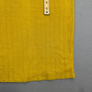 Reformation Ribbed Maxi Dress Mustard Yellow Keyhole Cutout Sleeveless Size M thumbnail 7