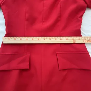 Commense Women’s Mock Neck Red Bell Sleeve Mini Dress Size Sm NWT Chic Y2K thumbnail 10