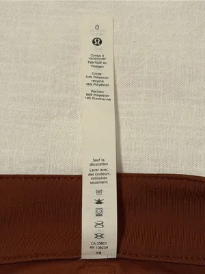 Lululemon City Sleek 5 Pocket 7/8 Pant Dark Terracotta Size 0 thumbnail 8