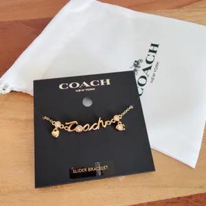 NWT Coach Script‎ Heart Slider Bracelet thumbnail 2