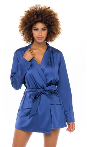 OH La la Cheri Saskia Satin And Luce Robe thumbnail 1