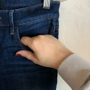 Express Dark Wash Mid Rise‎ Legging Denim Jeans thumbnail 3