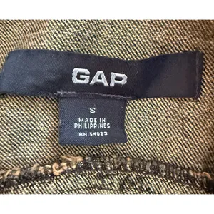 Vintage GAP Denim Jacket Womens Small Blue Jean Trucker 90s Made Phillipines thumbnail 3