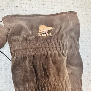 Ladies Sorel Firenzy Tall Wool Lined Winter Boots 8 Brown Suede Flats Shoes Snow thumbnail 3