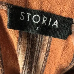 Boutique‎ Storia Orange Stripe Wrap Mini Skirt S thumbnail 5