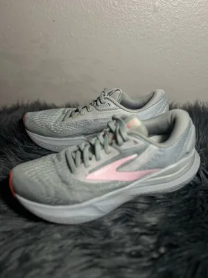 Brooks Adrenaline GTS 24 Women's Light Gray and Pink Running Sneakers Size 7.5 thumbnail 4