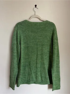 Vintage Eddie Bauer Knit Green Pullover thumbnail 3
