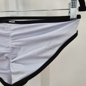 Victoria Secret Pink Active White Black Cheeky Bikini‎ Bottoms Swim Size Medium thumbnail 3