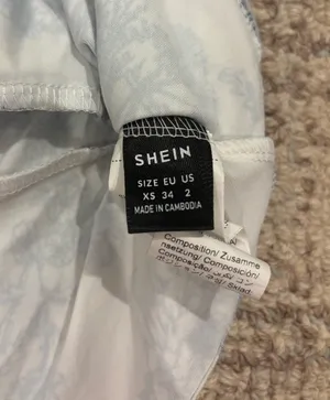 Blue Tie Top White Size XS thumbnail 4