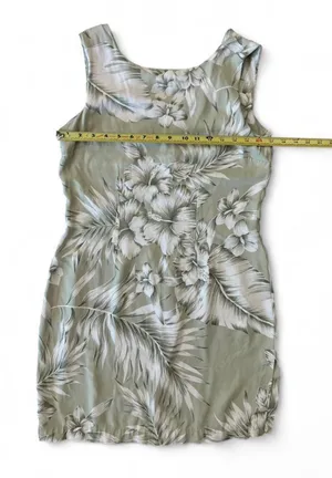 Tommy Bahama Vintage Silk Dress Floral Sleeveless Hawaiian Small thumbnail 3