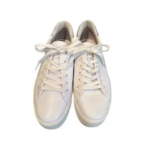Vince Women's White Leather Lace-Up Sneakers Size 9.5 Casual Fashion thumbnail 2